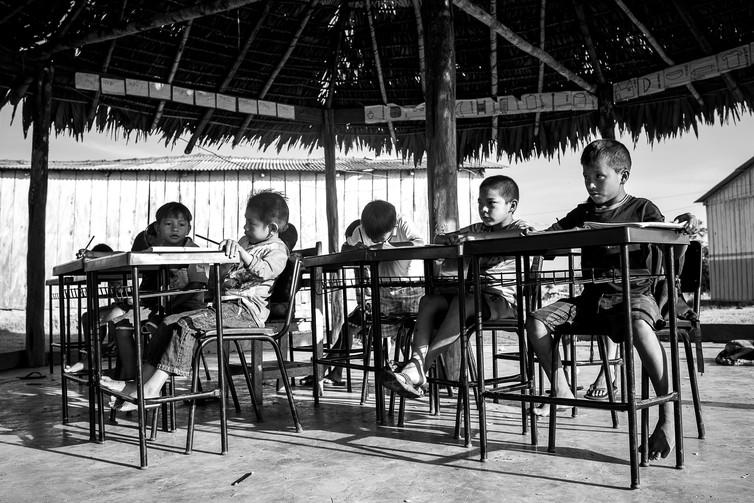 <span class="caption">A Munduruku school.</span> <span class="attribution"><span class="source">Mauricio Torres</span>, <span class="license">Author provided</span></span>