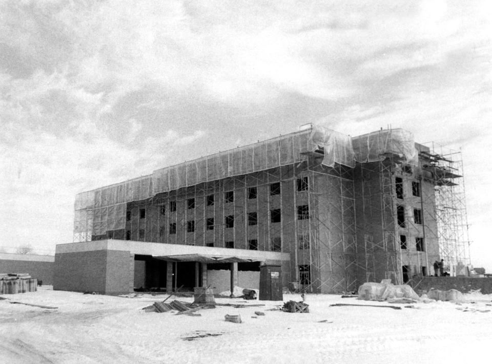 The Chilton Hospital annex in Pequannock is under construction in this Jan. 18, 1971 photo. The work was set to add 158 beds and five operating rooms.