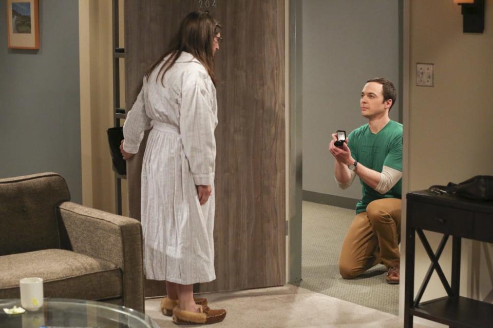 Sheldon proposes Amy big bang theory