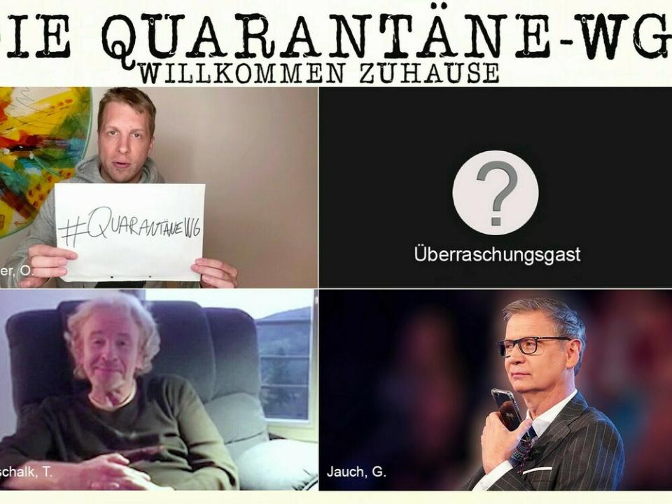 "Die Quarantäne-WG" begrüßte am Dienstag Toni Kroos und Michelle Hunziker (Bild: TVNOW)