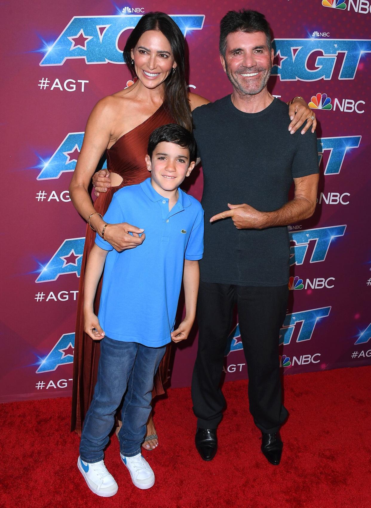 Lauren Silverman, Eric Cowell and Simon Cowell