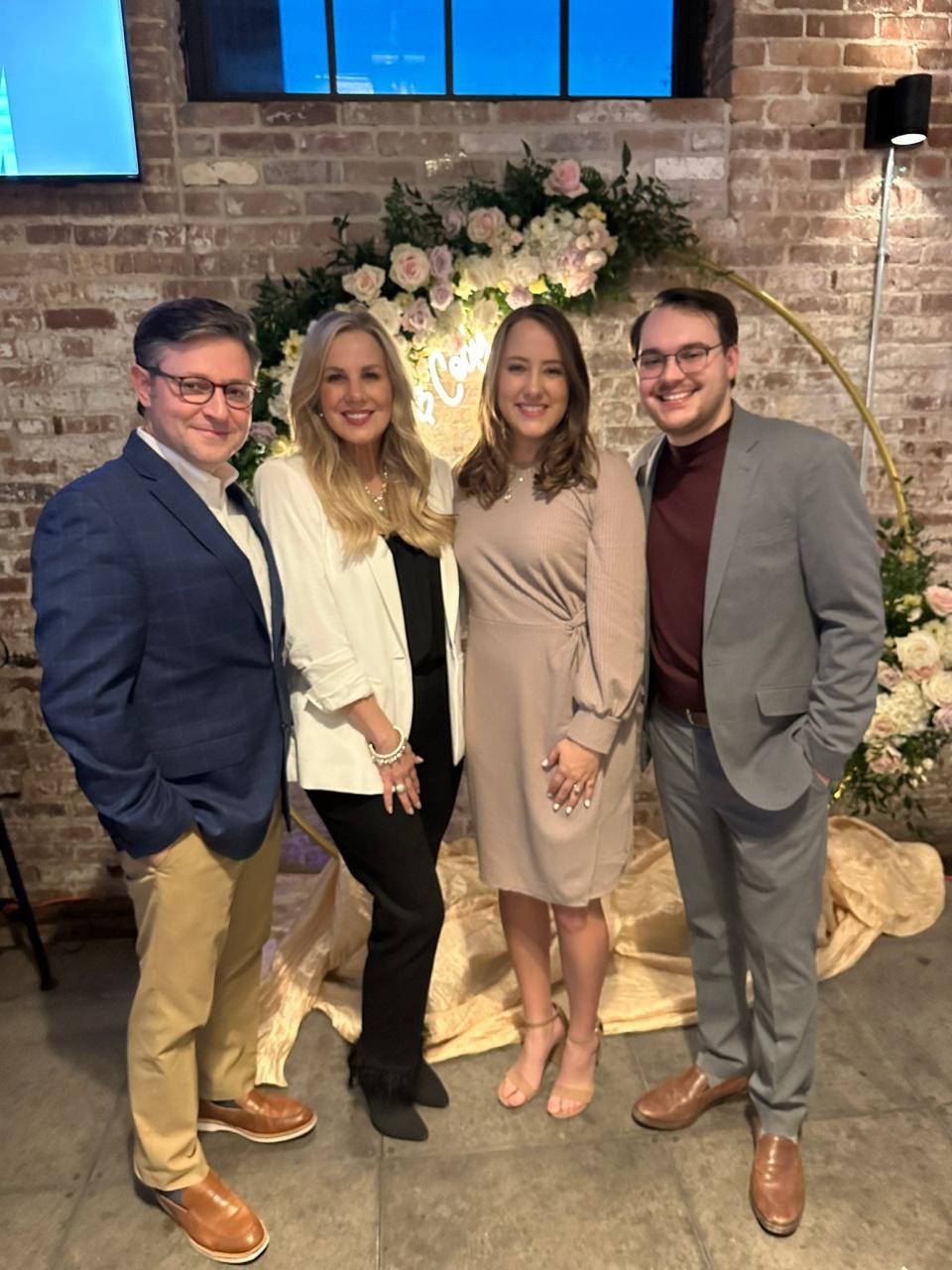 U.S. House Speaker Mike Johnson and his wife Kelly (left to right) returned to Louisiana Saturday, Sept. 4, 2023 to celebrate their daughter Hannah's engagement to Cody.