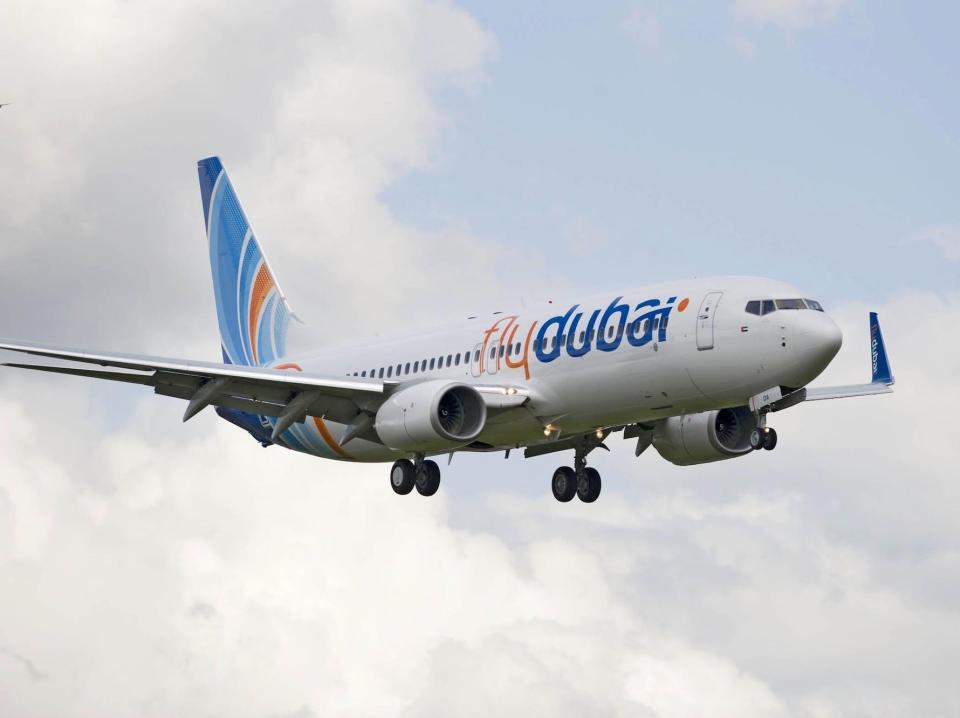 A flydubai plane.