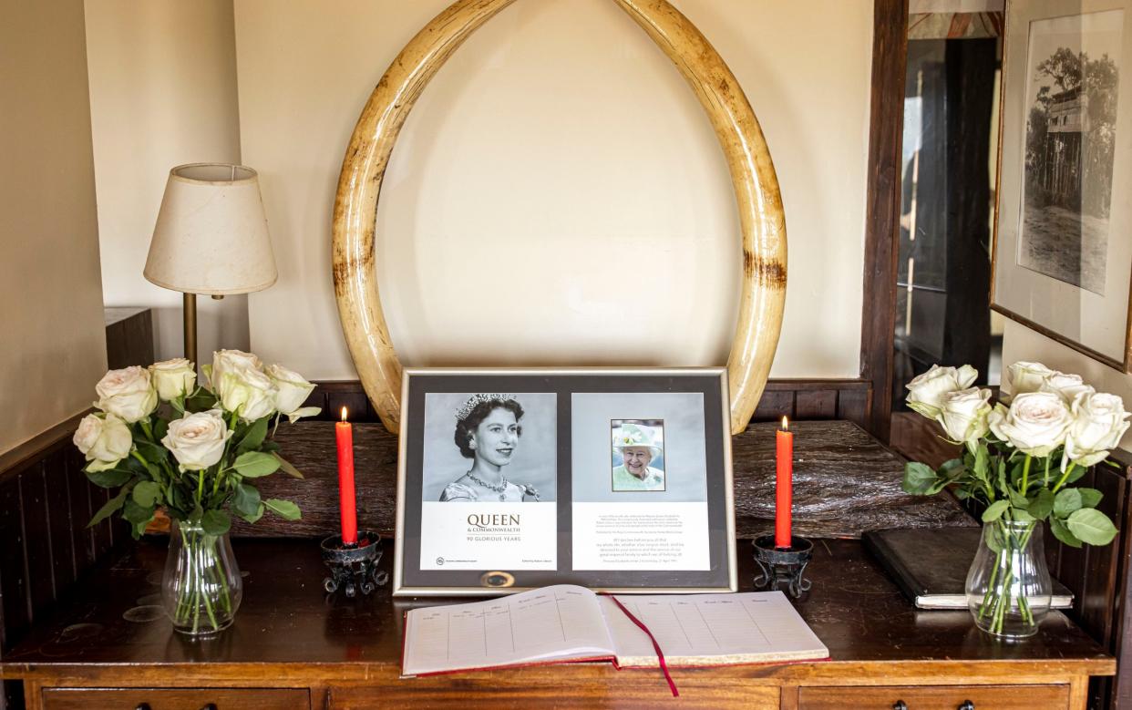 The moment the news of Queen Elizabeth II's death broke, former staff returned to the Treetops Hotel to light candles and lay out a condolence book in her honour - Patrick Meinhardt