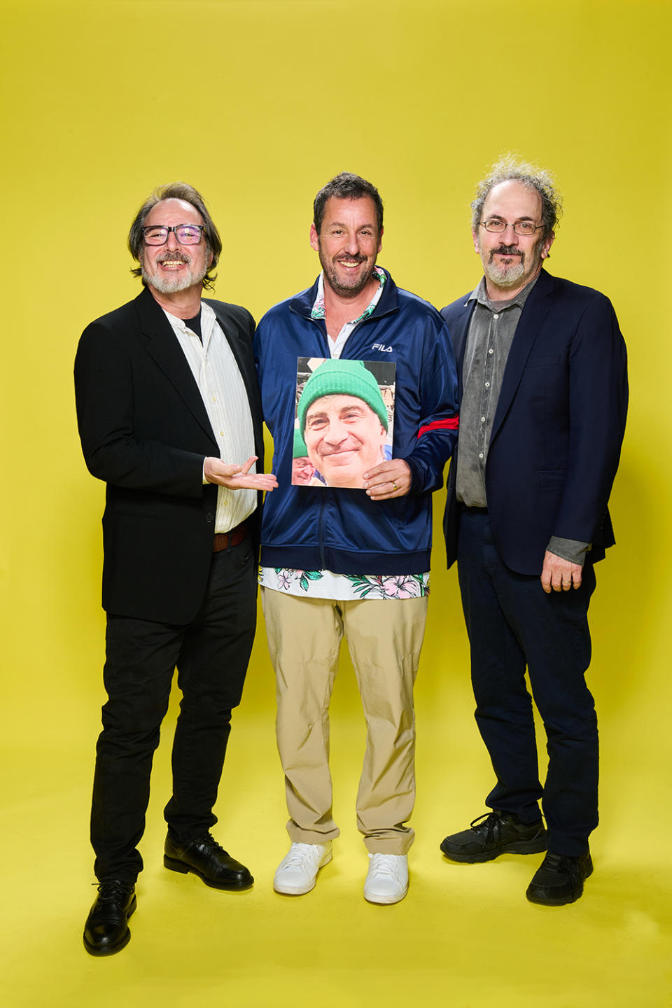 Robert Marianetti, Adam Sandler, and Robert Smigel pose for a portrait during the 26th Annual Family Film And TV Awards in Los Angeles, California. The 26th Annual Family Film And TV Awards