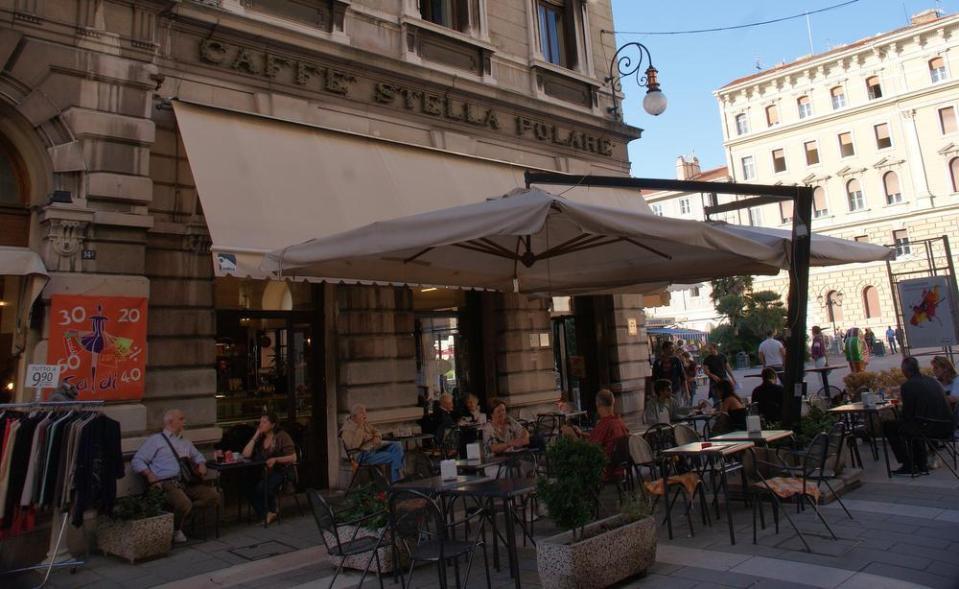 Appealing old coffeehouses dot the highly walkable streets of Trieste.