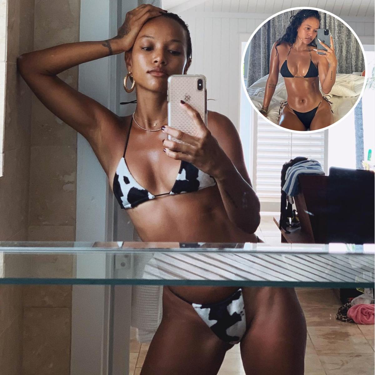 Queen of Swimsuit Styles! Karrueche Trans Bikini Pictures Are Absolutely Sizzling picture