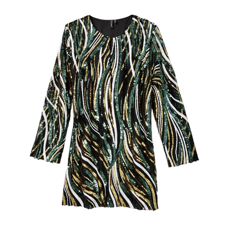 <a rel="nofollow noopener" href="http://rstyle.me/n/b82k3vjduw" target="_blank" data-ylk="slk:Jen Sequin Tunic Dress, GUESS, $198;elm:context_link;itc:0;sec:content-canvas" class="link ">Jen Sequin Tunic Dress, GUESS, $198</a><ul> <strong>Related Articles</strong> <li><a rel="nofollow noopener" href="http://thezoereport.com/fashion/style-tips/box-of-style-ways-to-wear-cape-trend/?utm_source=yahoo&utm_medium=syndication" target="_blank" data-ylk="slk:The Key Styling Piece Your Wardrobe Needs;elm:context_link;itc:0;sec:content-canvas" class="link ">The Key Styling Piece Your Wardrobe Needs</a></li><li><a rel="nofollow noopener" href="http://thezoereport.com/fashion/trends/los-angeles-fashion-week-fall-2017/?utm_source=yahoo&utm_medium=syndication" target="_blank" data-ylk="slk:This Stylish City Is Taking Over New York Fashion Week This Spring;elm:context_link;itc:0;sec:content-canvas" class="link ">This Stylish City Is Taking Over New York Fashion Week This Spring</a></li><li><a rel="nofollow noopener" href="http://thezoereport.com/entertainment/culture/aging-cure/?utm_source=yahoo&utm_medium=syndication" target="_blank" data-ylk="slk:Scientists Found A Way To Reverse Aging... Maybe;elm:context_link;itc:0;sec:content-canvas" class="link ">Scientists Found A Way To Reverse Aging... Maybe</a></li></ul>