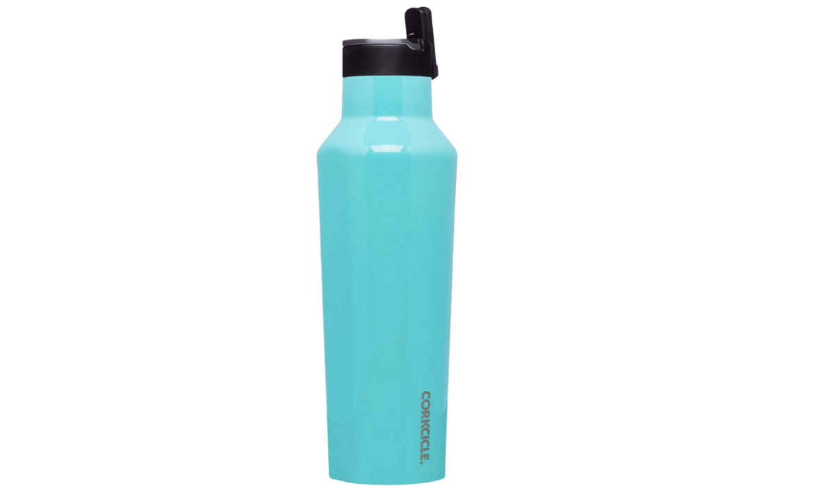 Teal water bottle