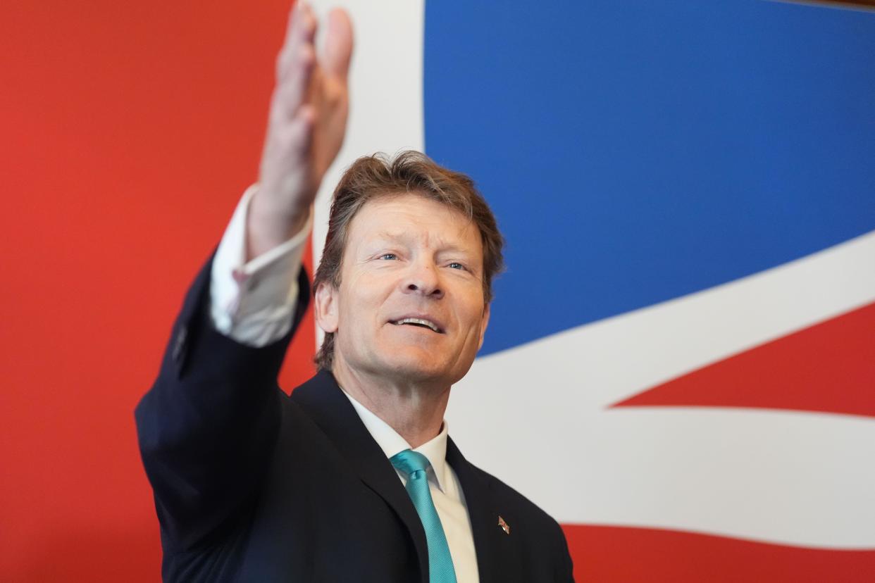 File photo dated 08/04/24 of Reform UK leader Richard Tice, the multimillionaire former Tory donor now hoping to spoil the Conservatives' party on election night. The one-time property developer inherited the leadership of Reform UK from Nigel Farage when he decided to step back from frontline politics in the aftermath of Britain???s withdrawal from the EU. Issue date: Thursday May 23, 2024.