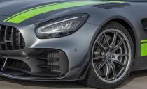 <p>Carbon-ceramic brakes are standard on the Pro-they're an $8950 option on the regular car-and the calipers are painted black.</p>