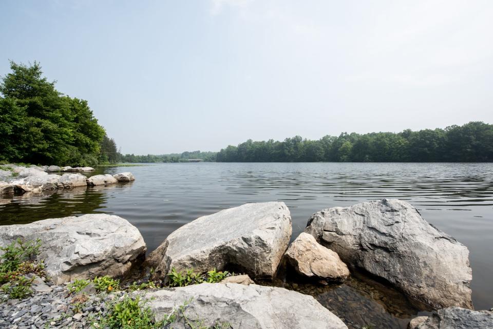 A view of Lake Nockamixon from the Haycock Boat Launch area in Haycock on Thursday, June 29, 2023.