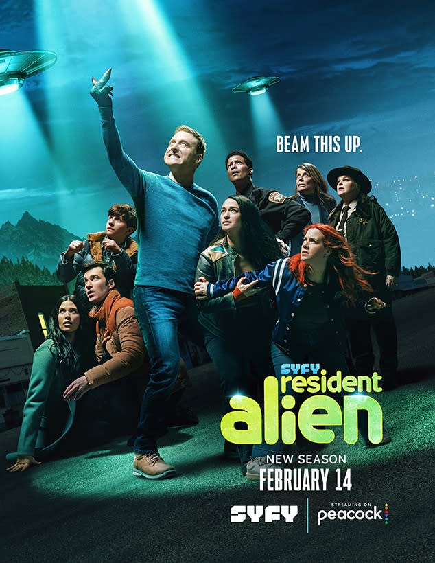 <p><em>Resident Alien</em> (SYFY) - Feb. 14</p>