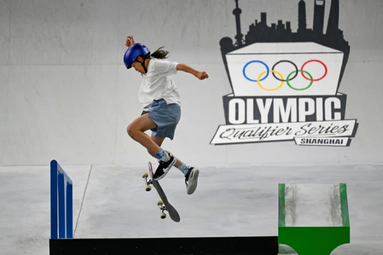 Japan's Onodera Ginwoo has been named in Japan's skateboarding team for the Paris Olympics (WANG Zhao)