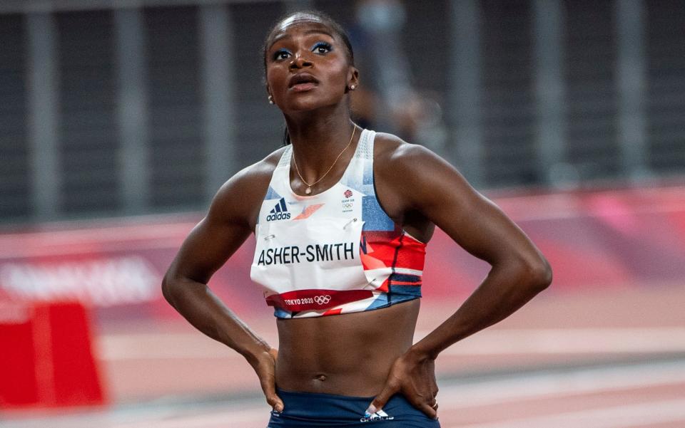 Dina Asher-Smith not qualifying for the 100m final Image title - Paul Grover for the Telegraph