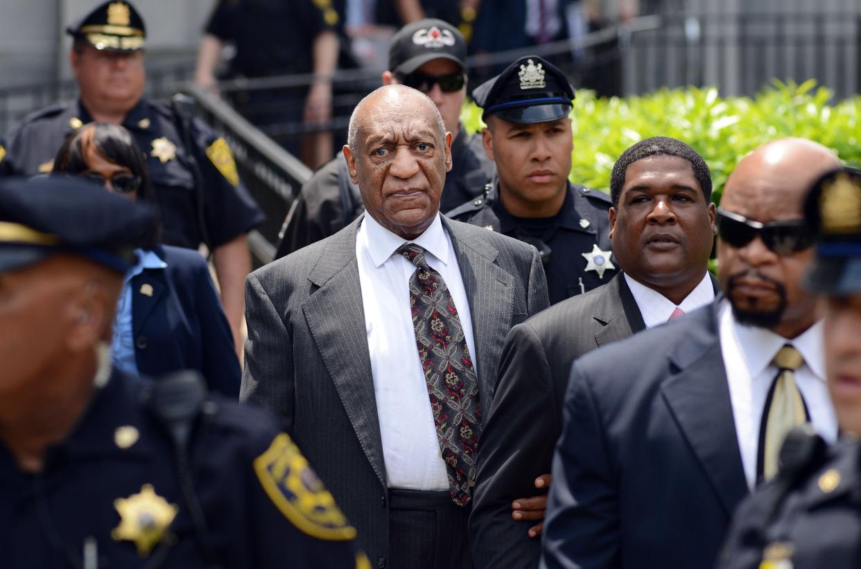 Actor and comedian Bill Cosby leaves a preliminary hearing on sexual assault charges on May 24, 2016 in at Montgomery County Courthouse in Norristown, Pennsylvania. (Getty Images)