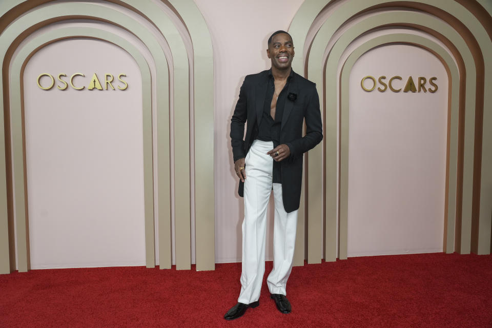 Colman Domingo arrives at the 96th Academy Awards Oscar nominees luncheon on Monday, Feb. 12, 2024, at the Beverly Hilton Hotel in Beverly Hills, Calif. (Photo by Jordan Strauss/Invision/AP)