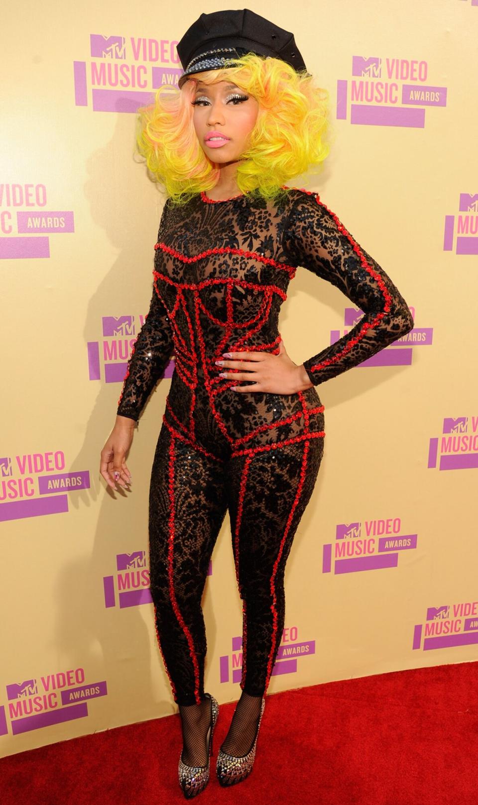 Nicki Minaj arrives at the 2012 MTV Video Music Awards at Staples Center on September 6, 2012 in Los Angeles, California