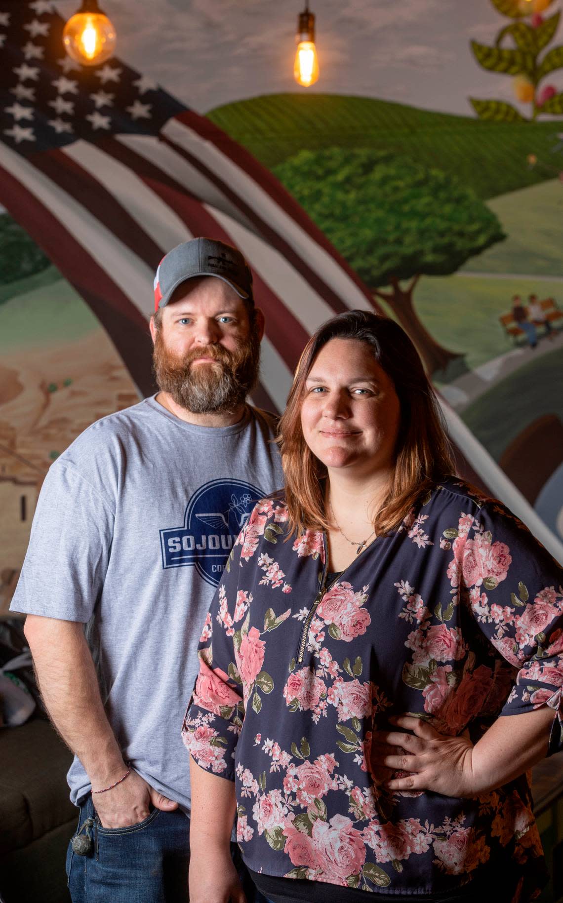 Larry and Ashley King are the owners of Sojourner’s Coffee House near Maple and Ridge.