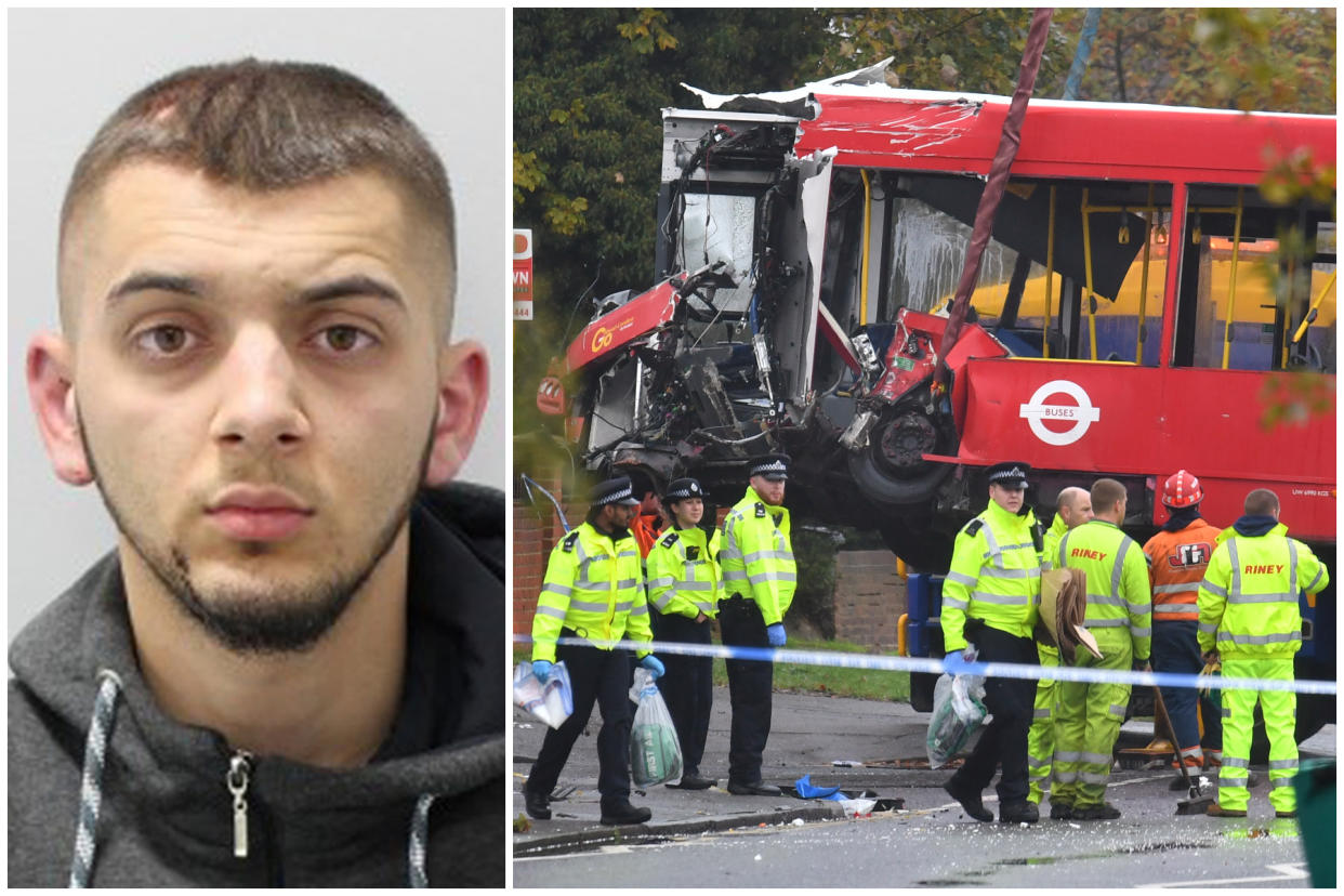 Cera, left, was given detention for the incident that led to a bus driver's death last year. (PA/Met Police)