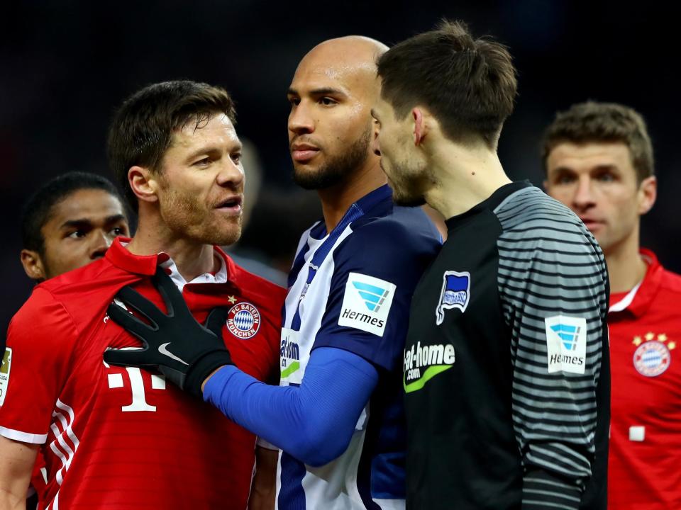 Xabi Alonso and Rune Jarstein almost came to blows (Getty Images)