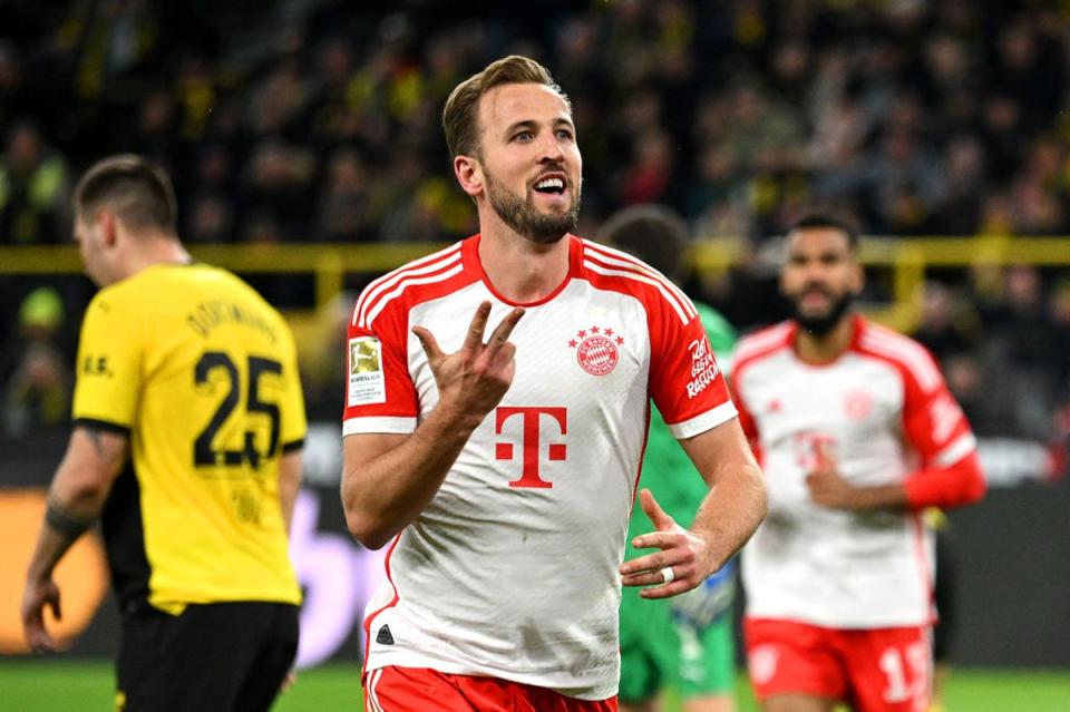 A hat-trick in his Der Klassiker debut was one of Kane's many highlights in his first year at Bayern (Getty Images)