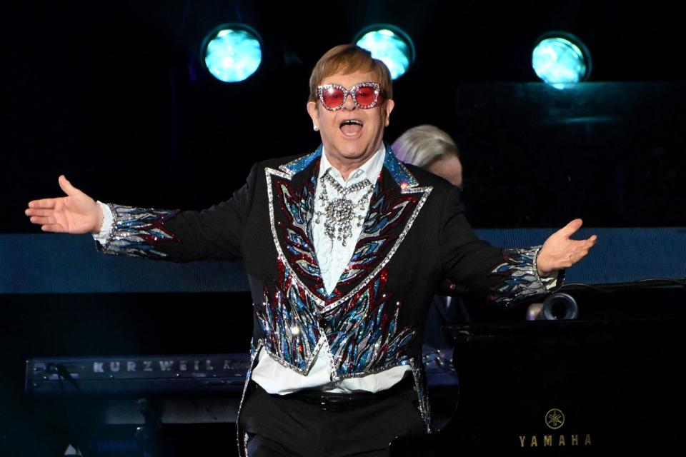 Elton John Performs At Dodger Stadium