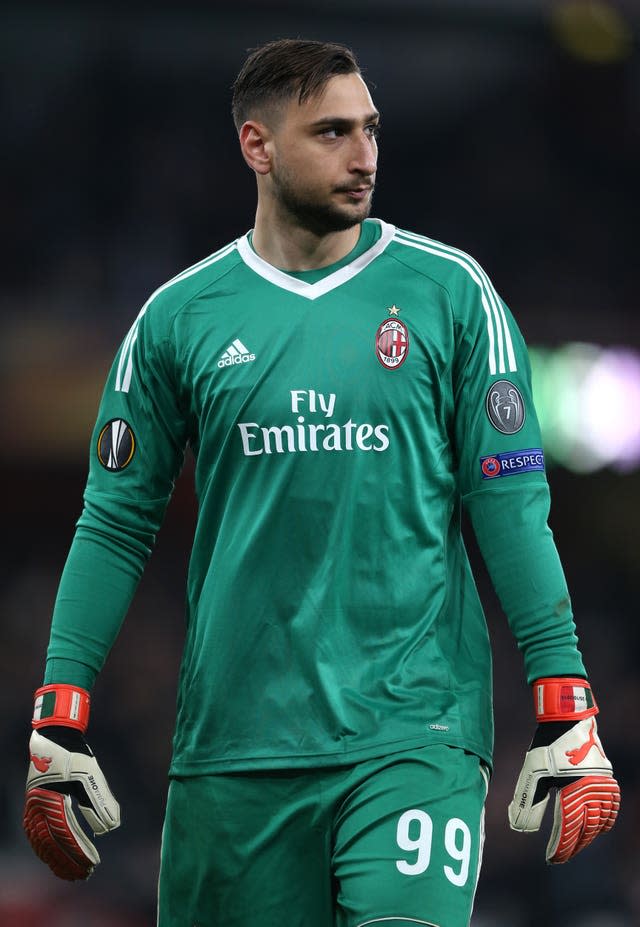 AC Milan’s Gianluigi Donnarumma