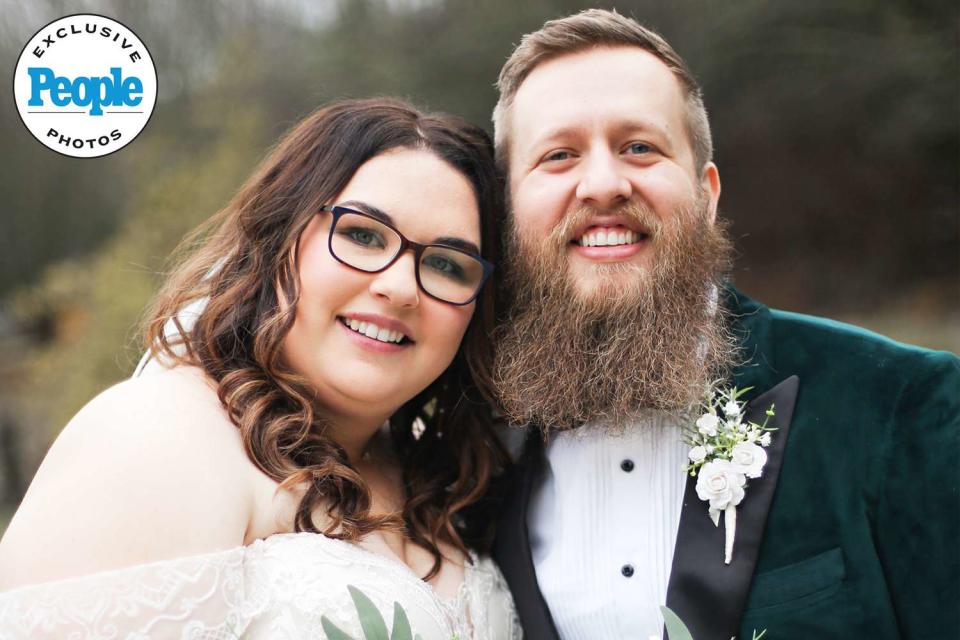 <p>Tess Alexander Photography</p> Country Artist Dylan Jakobsen and Carissa Bauman at their wedding in Nashville in Jan. 2024
