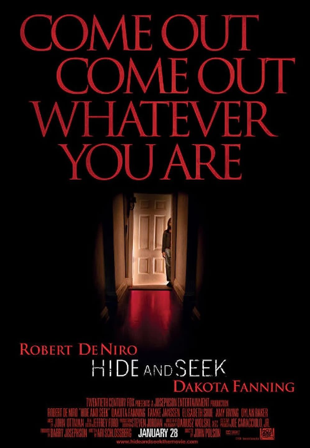 best psychological thrillers horror movies, hide and seek 2005