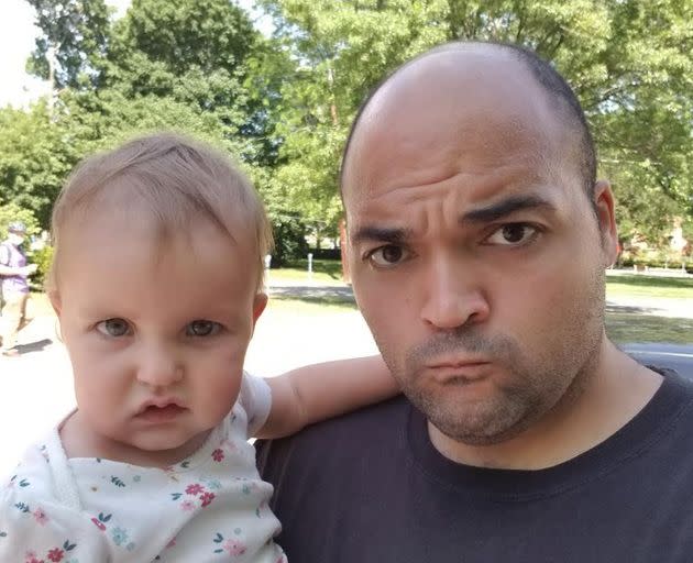 The author and his daughter, Roar. (Photo: Courtesy of Matthieu Chapman)