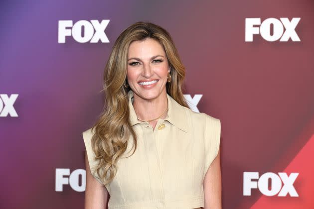 Erin Andrews attends 2022 Fox Upfront in New York City.