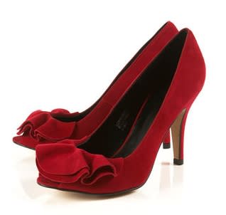 Ghost frill peep toe pumps, $125, at Topshop