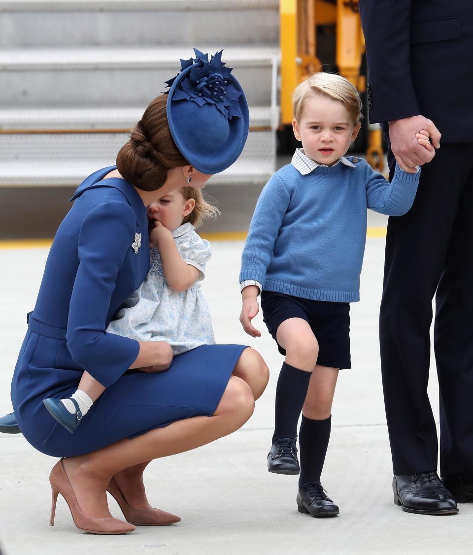 <p>They look like the cutest family when they all wear matching colours, but it seems maybe the kids aren't a fan as this time, Prince George was throwing the tantrum.</p>