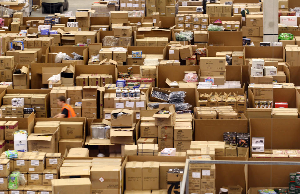 Amazon Warehouse Employees Prepare For Their Busiest Time Of Year