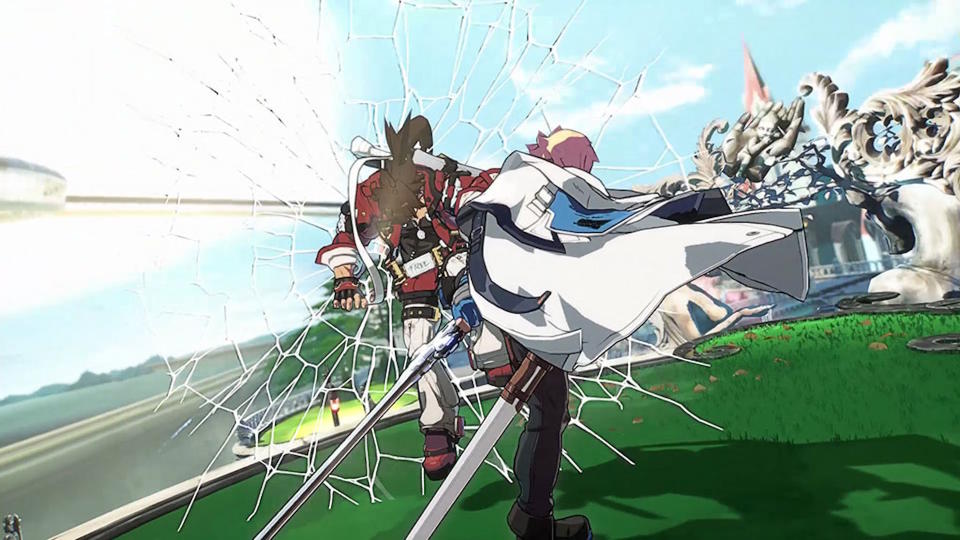 Guilty Gear Strive screenshot showcasing two fighters