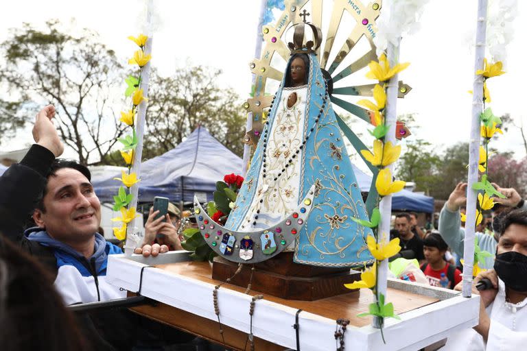 La imagen peregrina de la Virgen de Luján partirá desde el Santuario de San Cayetano de Liniers el sábado 31 a las 10 