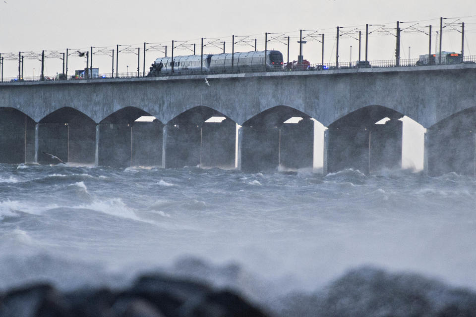 <em>A train accident on a bridge in Denmark has left several people dead (Picture: PA)</em>