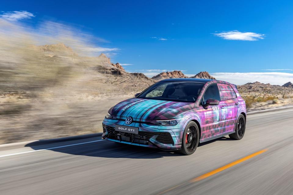 volkswagen golf gti facelift in camouflage