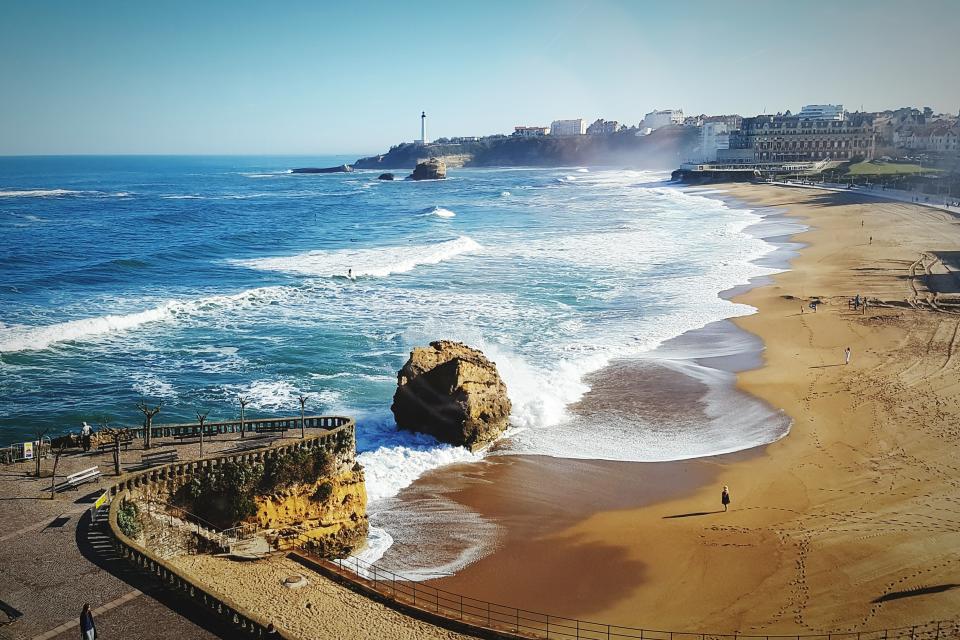 La plage de Biarritz