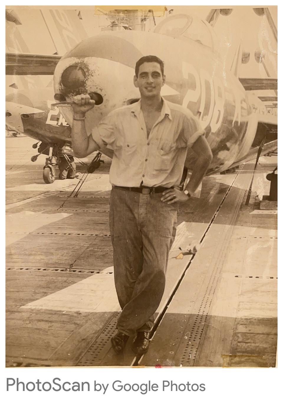 George P. Batsakes served as a naval aerographer during the Korean War.