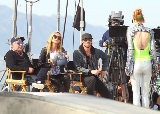 Am Venice Beach: Meike vor der Jury (Bild: WENN)