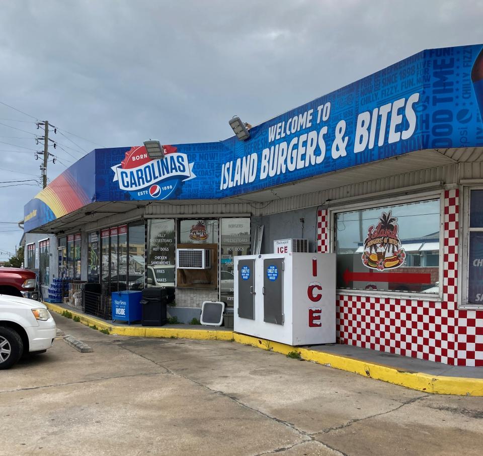 Island Burgers & Bites in Carolina Beach is known for burgers, fries and more.