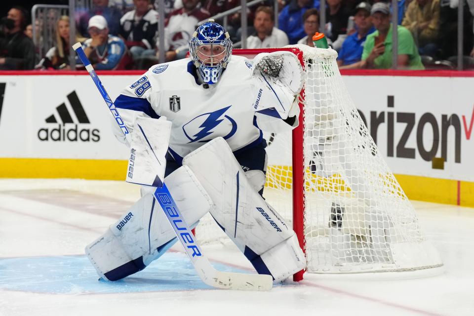 Tampa Bay Lightning goaltender Andrei Vasilevskiy is solid in the game following a loss.