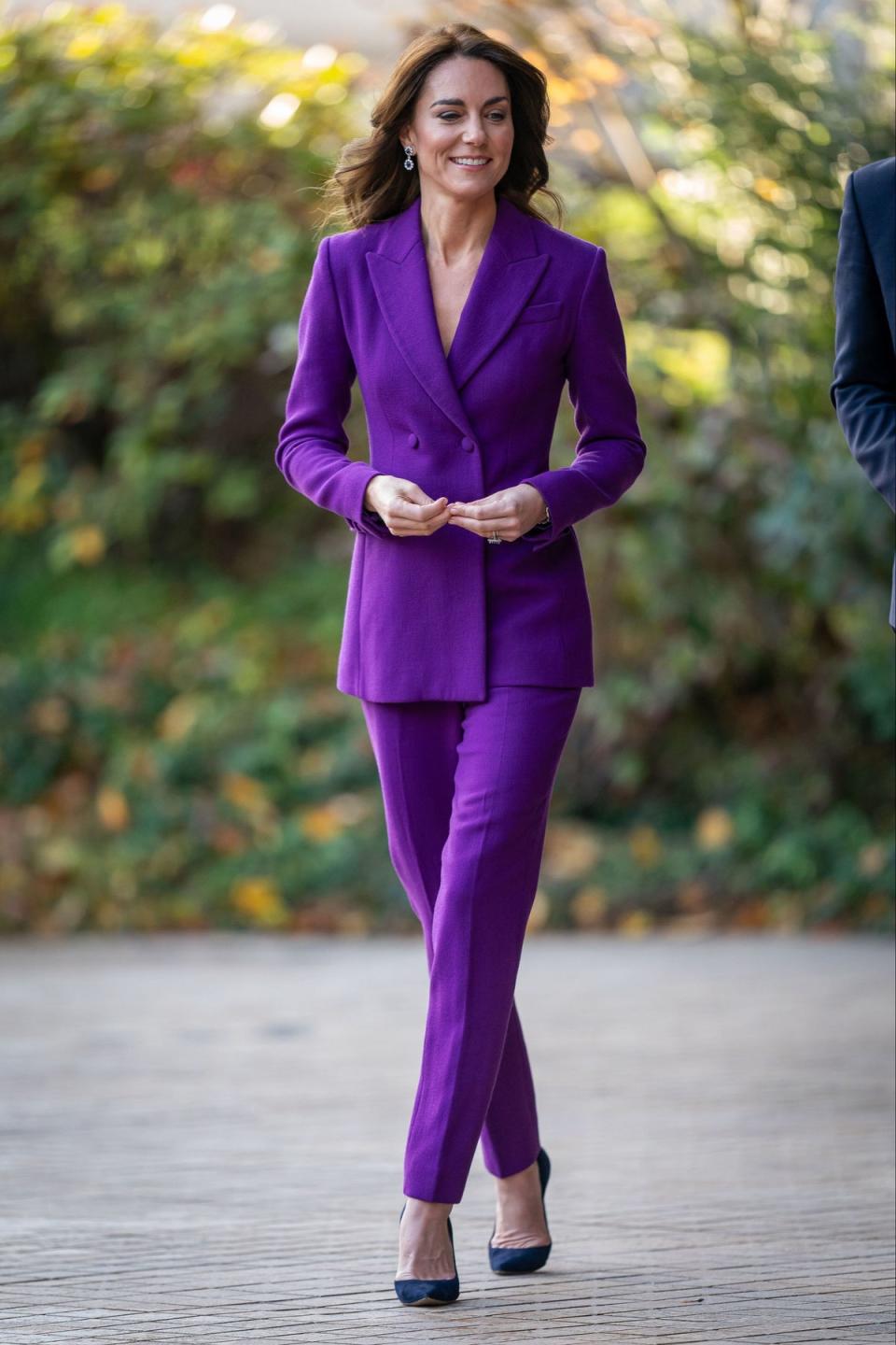 The Princess of Wales arrives at the Shaping Us National Symposium at the Design Museum in London (PA)