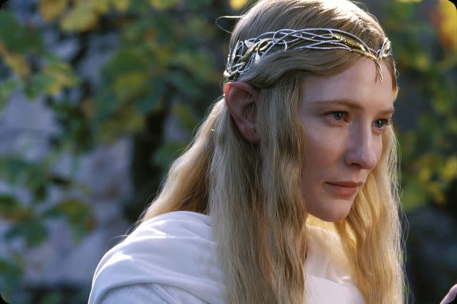 Moviestore/Shutterstock Cate Blanchett in 'The Lord Of The Rings: The Fellowship Of The Ring'