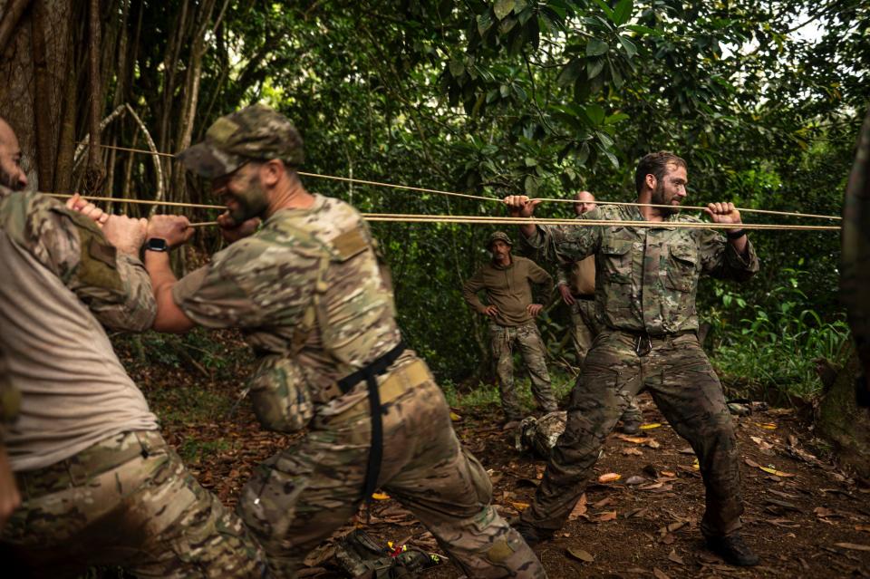 Air Force pararescuemen jungle training Hawaii