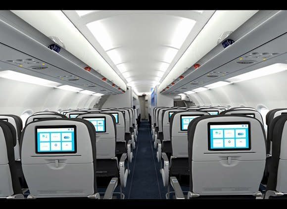 Even after the <a href="http://www.smartertravel.com/blogs/today-in-travel/jetblue-new-bag-fees-and-fare-structure-explained.html?id=24051610" target="_blank">current downgrading</a>, JetBlue's extra legroom still beats any other airline. The de facto charge for a checked bag, at $15 over the minimum fare, is less than on most other airlines. The <a href="http://www.smartertravel.com/blogs/today-in-travel/jetblue-now-has-free-in-flight-wi-fi.html?id=17031639" target="_blank">satellite-based Wi-Fi is free</a>, at slow speeds, and $9 an hour for enough bandwidth to stream movies. And seats in JetBlue's Airbus planes are an inch wider than on any competitors' 737s.  <em>Related:</em> <a href="http://www.smartertravel.com/photo-galleries/editorial/7-embarrassing-travel-gadgets-that-actually-work-.html?id=315" target="_blank">7 Embarrassing Travel Gadgets That Actually Work</a>  <em>(Photo: JetBlue)</em>