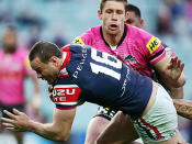 Rooster Boyd Cordner wears number 16 for his friend McKinnon.