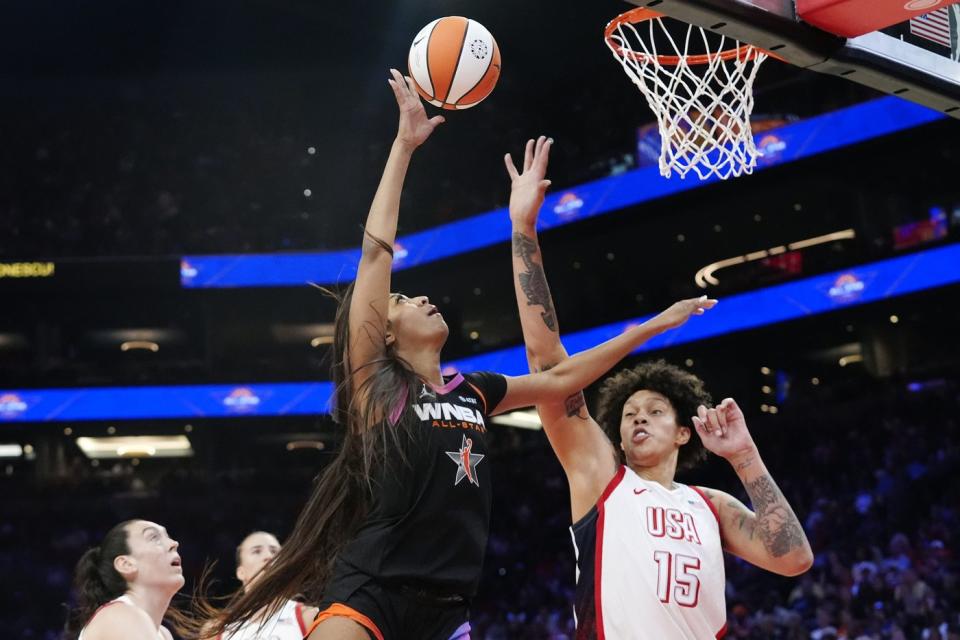 Clark, Reese provide highlights for the WNBA AllStars. Someday soon